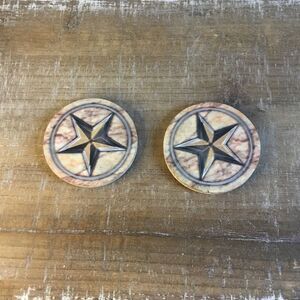Thirstystone coasters with Texas Lonestar star cork bottom coaster table protect
